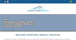 Desktop Screenshot of cancun-condorentals.com