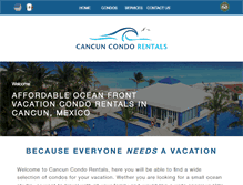 Tablet Screenshot of cancun-condorentals.com